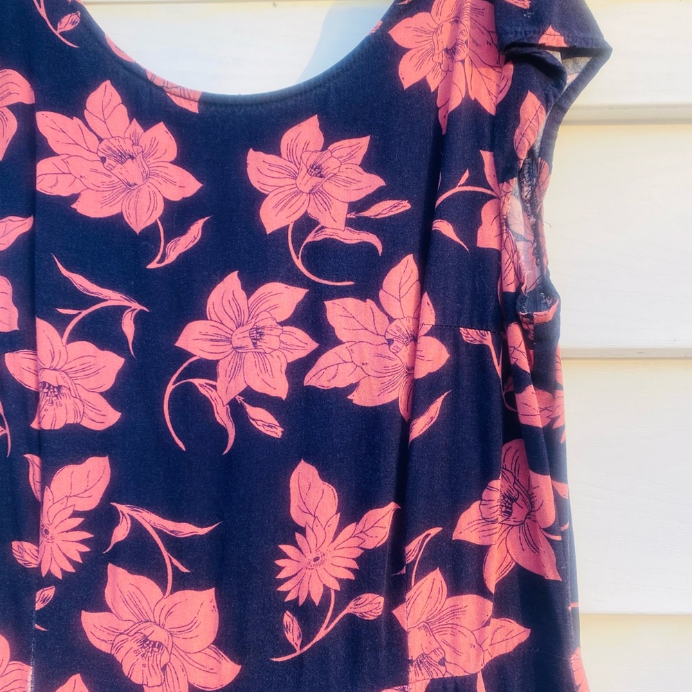 Floral Pink and Blue Women's jumpsuit